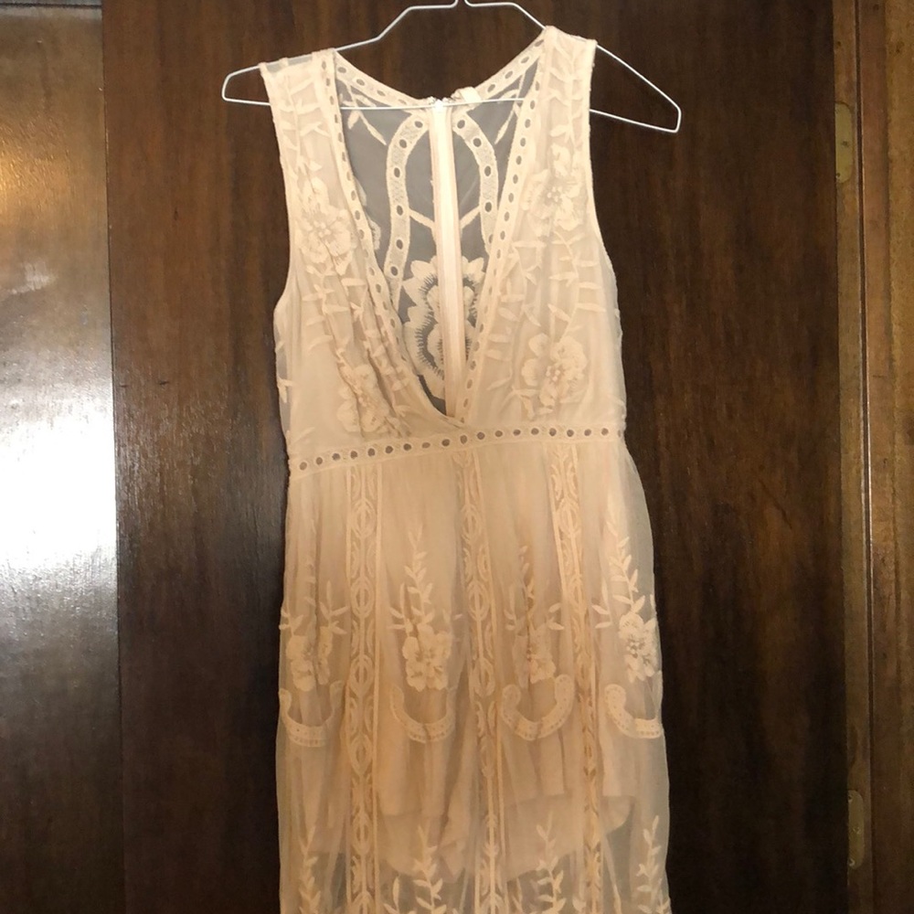 Cream romper dress